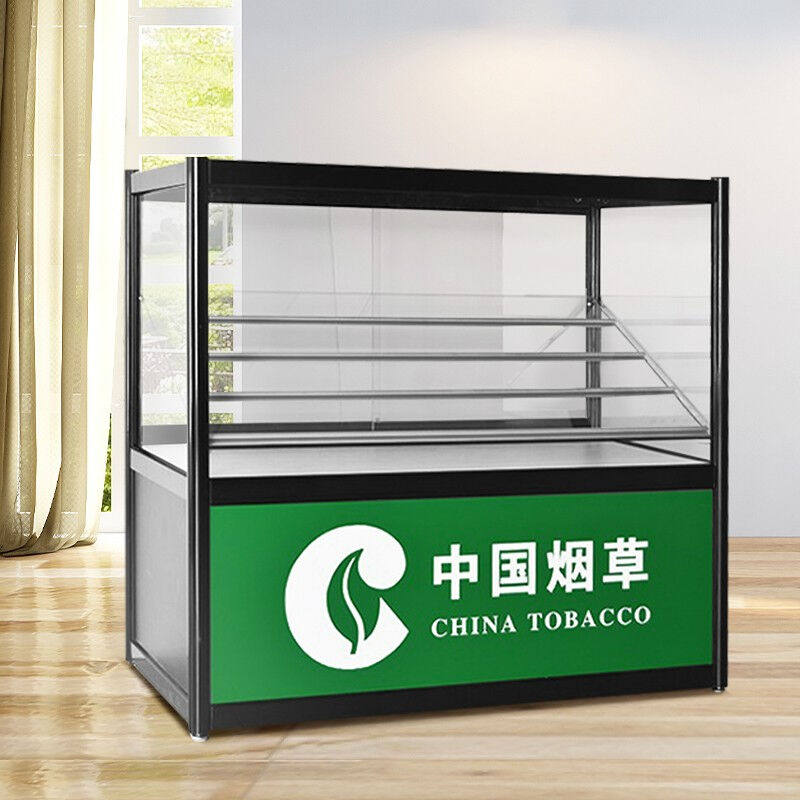 奈高烟柜台便利店超市小型烟柜台玻璃展示柜移动烟酒柜（1000*500