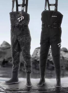 DAIWA达亿瓦RW-4301R-T及胸型涉水裤连体连体裤钓鱼下水裤溪流钓