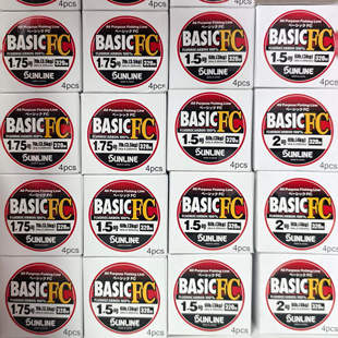 SUNLINE桑濑BASIC FC碳素线矶钓子线路亚前导线钓鱼子线320米日本