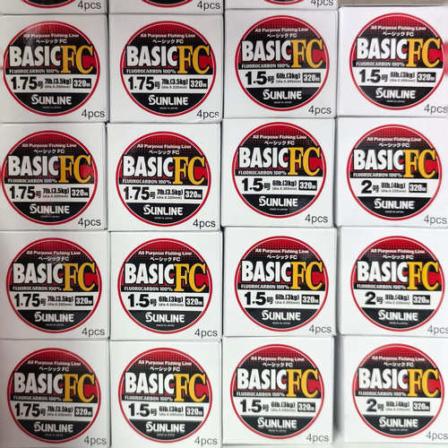 SUNLINE桑濑BASIC FC碳素线矶钓子线路亚前导线钓鱼子线320米日本