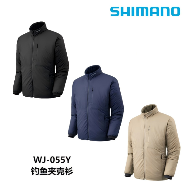 SHIMANO禧玛诺25秋冬新款WJ-055Y运动防泼水夹克保暖钓鱼服