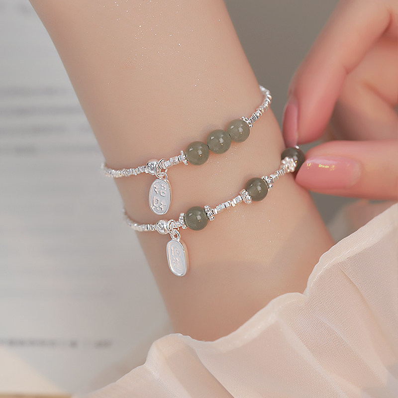 S925纯银新中式琉璃清梦手链