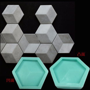 工业风墙面砖头模具背景墙水泥正方墙砖硅胶模具混凝土工艺品模具