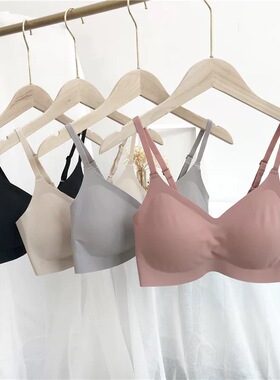 日本原单928安心防下垂薄款内衣女士无钢圈吊带抹胸式胸罩女文胸