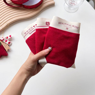 2026年本命年车厘子红色幸运暖暖裤5508裸感无痕舒适女士大红内裤
