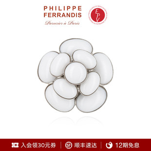 山茶花系列胸针高级轻奢 PF菲昂迪斯CAB31高定经典 法国进口