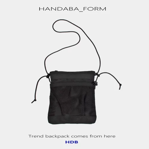 Оригинальная универсальная сумка на одно плечо подходит для мужчин и женщин, японские и корейские, на шнурках