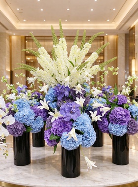 轻奢仿真绣球花艺桌花摆件