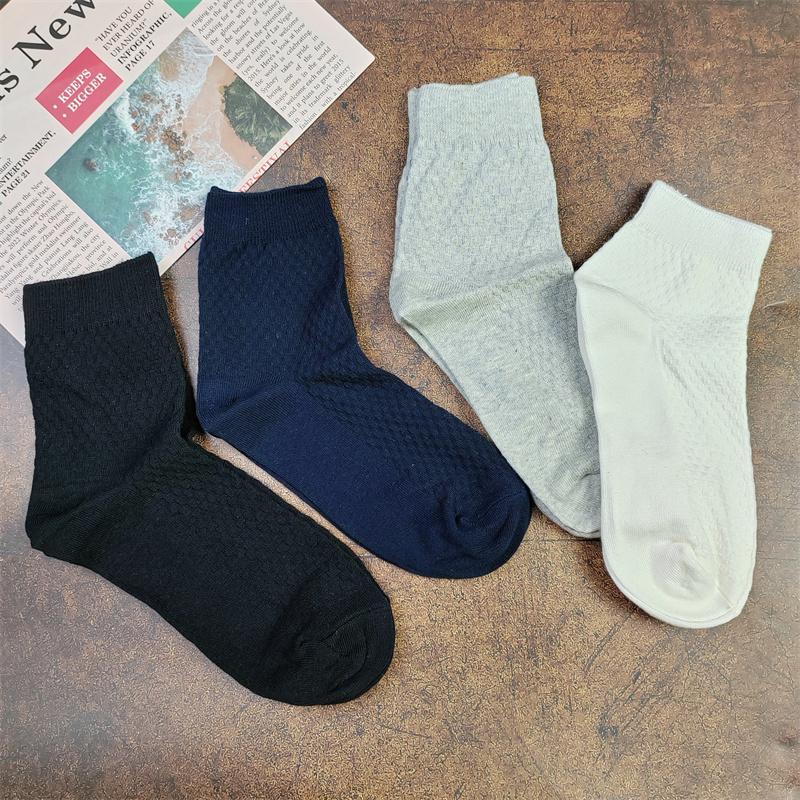 四季款中筒男袜春秋正装商务袜