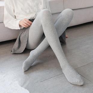 连裤 黑灰色内外穿秋裤 袜踩脚弹力裤 修身 打底裤 显瘦裤 袜女春秋薄款