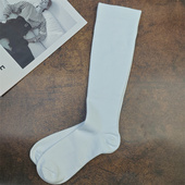 外贸单 高筒压力袜女及膝长款 速干锦纶压缩袜跑步马拉松瑜伽长袜