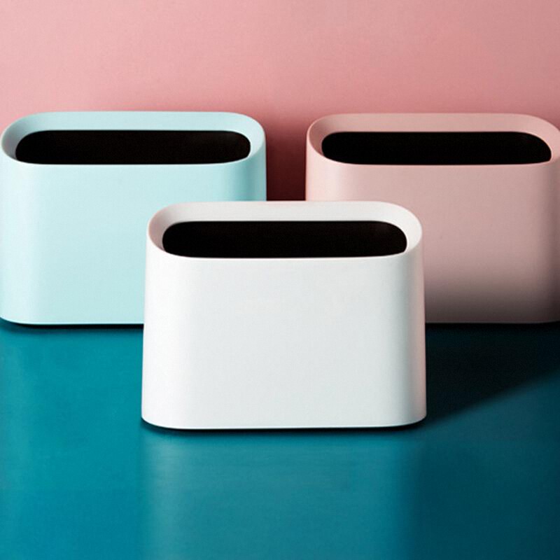 桌面垃圾桶可爱少女卧室迷你创意有无盖小号北欧风 ins桌上收纳桶