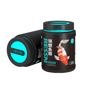 贝森BESSN锦鲤鱼饲料鱼粮小颗粒上浮型家用鱼粮专用金鱼食鱼饲料