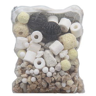 鱼缸过滤材料多合一细菌屋陶瓷环火山石活性炭水族箱底滤净水滤材