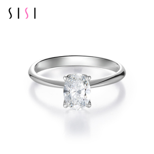 【培育】SISI珠宝 诚如灵眸简约款dna毛发钻石定制培育钻石戒指女