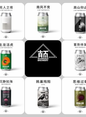 【2罐】半颠精酿啤酒 无人之境三倍干投浑浊IPA沉静如海南风不竞
