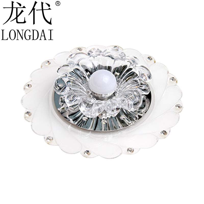 龙代（longdai）LED水晶过道灯商用场所卧室玄关氛围灯书房走廊灯