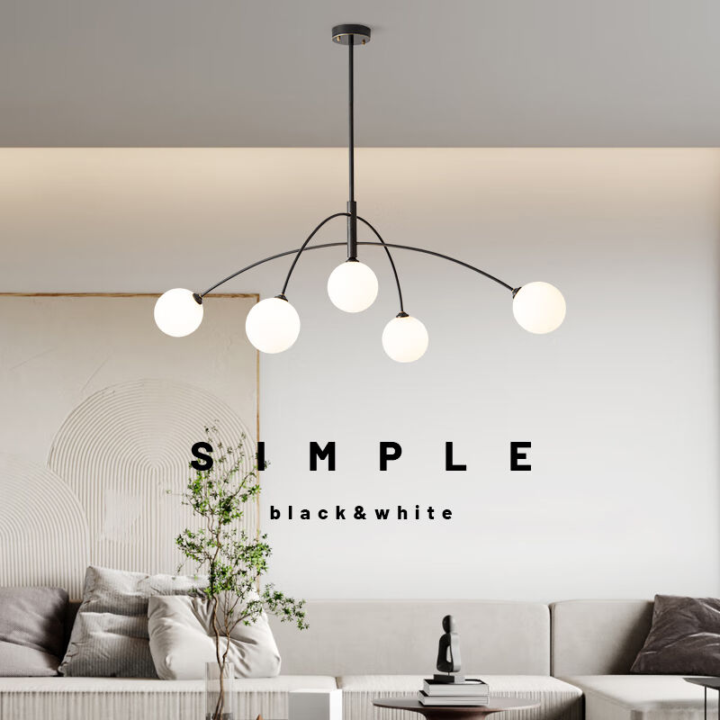 极美主义意式轻奢全铜客厅主吊灯简约北欧设计师新款餐厅卧室灯铜