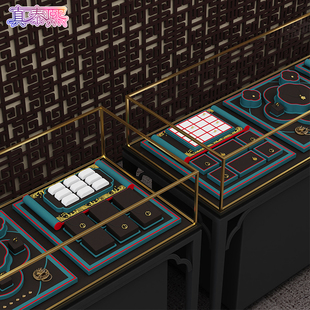 真泰熙古法金展示道具国潮黄金手镯项链展示架道具传承古法金托盘