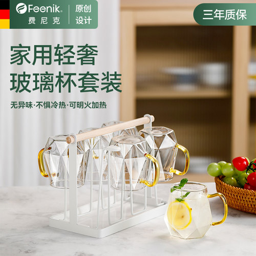德国FEENIK耐高温家用玻璃杯套装