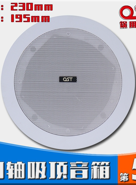 同轴HIFI吸顶音箱天花喇叭扬声器背景音乐嵌入式吊顶音响DA-2510