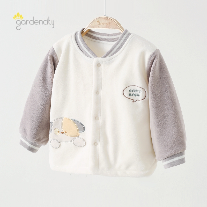 宝宝家居服保暖上衣外套摇粒绒