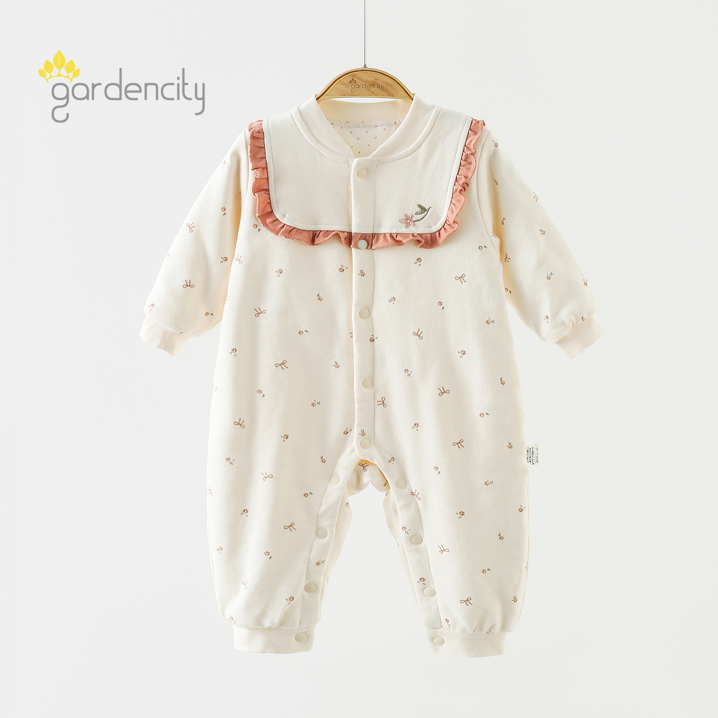 gardencity婴儿连体衣秋冬季保暖