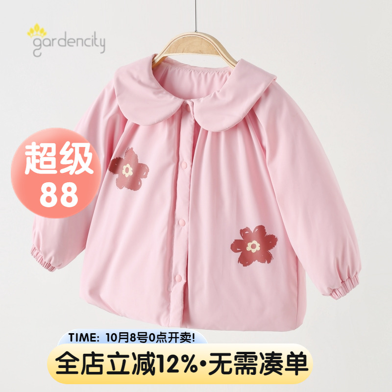 女宝宝羽绒服白鸭绒女童外套冬装