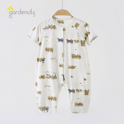 gardencity婴儿短袖连体衣夏季