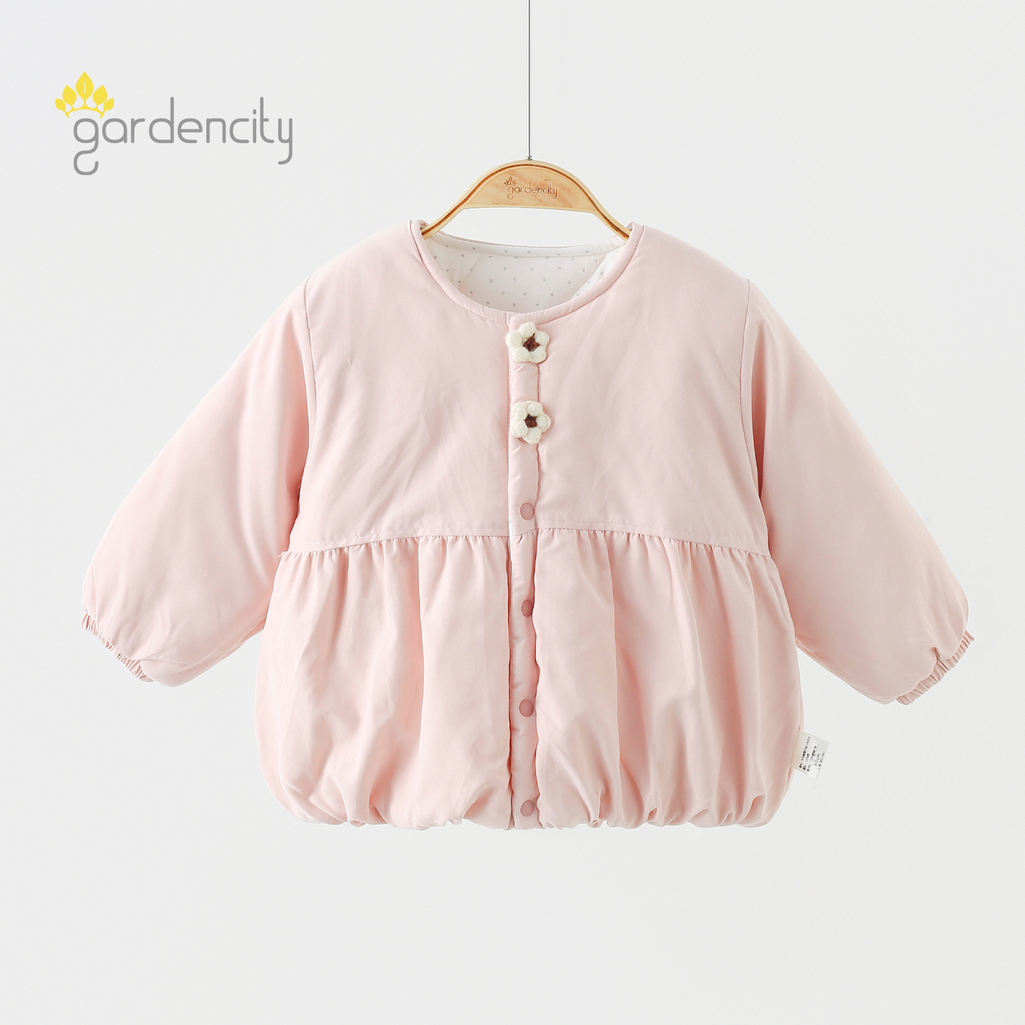 gardencity女宝宝家居服加厚棉服