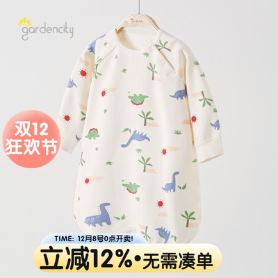 宝宝睡袍秋冬季睡裙睡衣