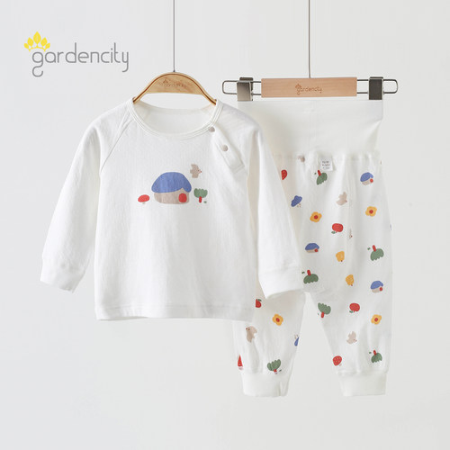 gardencity婴儿秋衣秋裤套装春秋