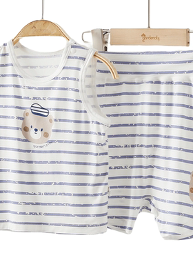 宝宝家居服套装背心短裤