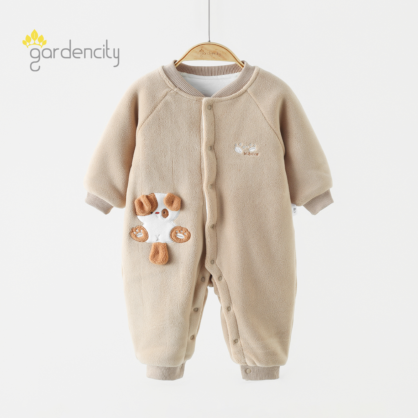 gardencity婴儿连体衣秋冬恒温棉