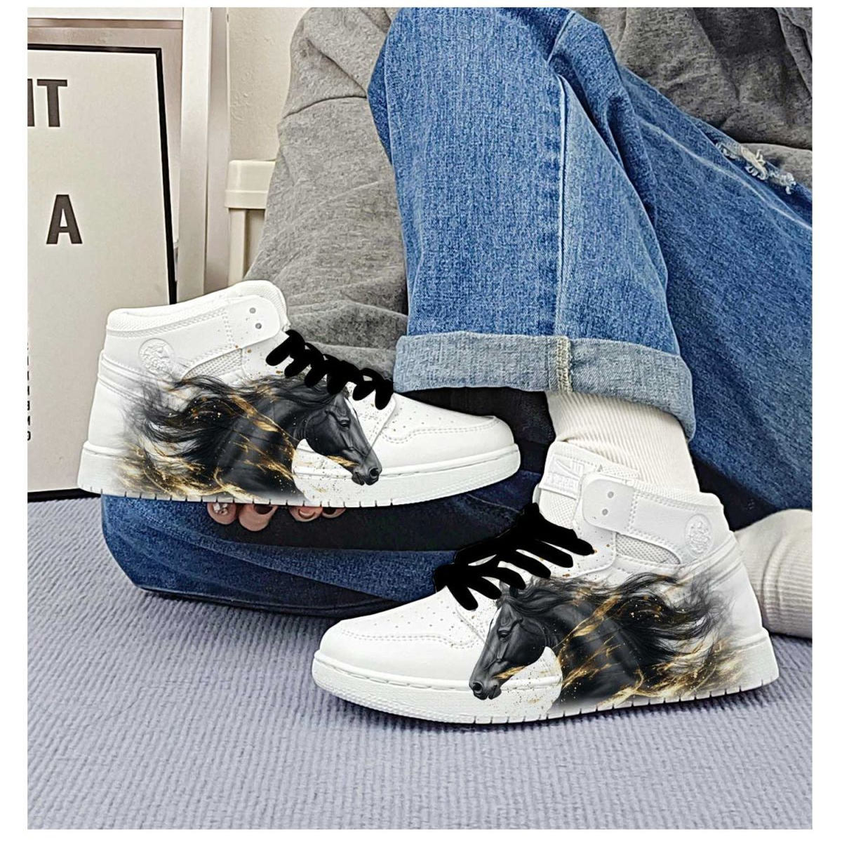 回力骏马网红校园风时尚休闲鞋百搭男女鞋运动板鞋小众爆改小白鞋