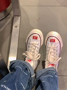 回力爆改帆布鞋女夏2023新款鞋子百搭韩版小白鞋女板鞋男鞋