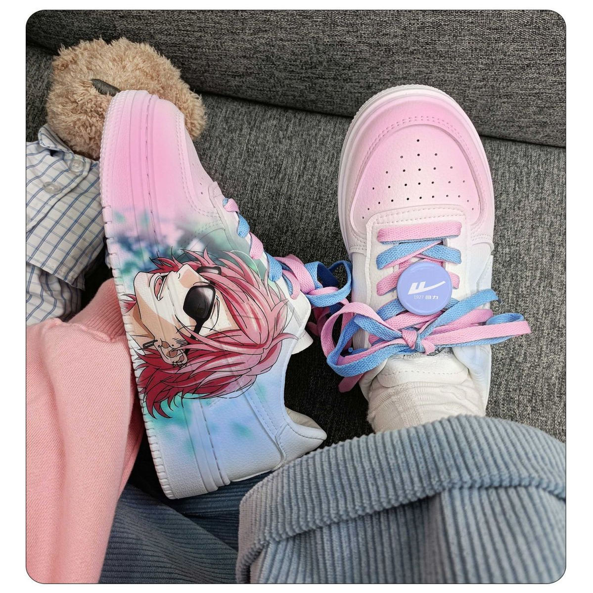 回力正品25年新款百合绚斗动漫鞋日系周边潮流限量款休闲板鞋女