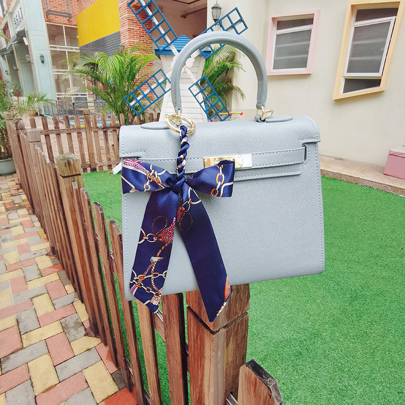 适用于爱马仕丝巾蝴蝶结包包挂饰挂件绑缠包带细窄长条小丝带挂坠