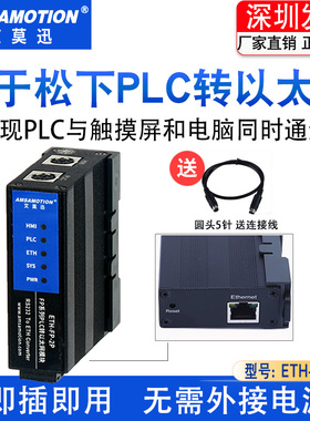 适用松下PLC串口转以太网口FP-X FP-X0 FP0扩展通讯模块ETH-FP-2P