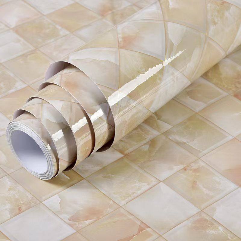 厨房台面防油贴纸防水自粘灶台墙壁防火耐高温墙纸橱柜防护