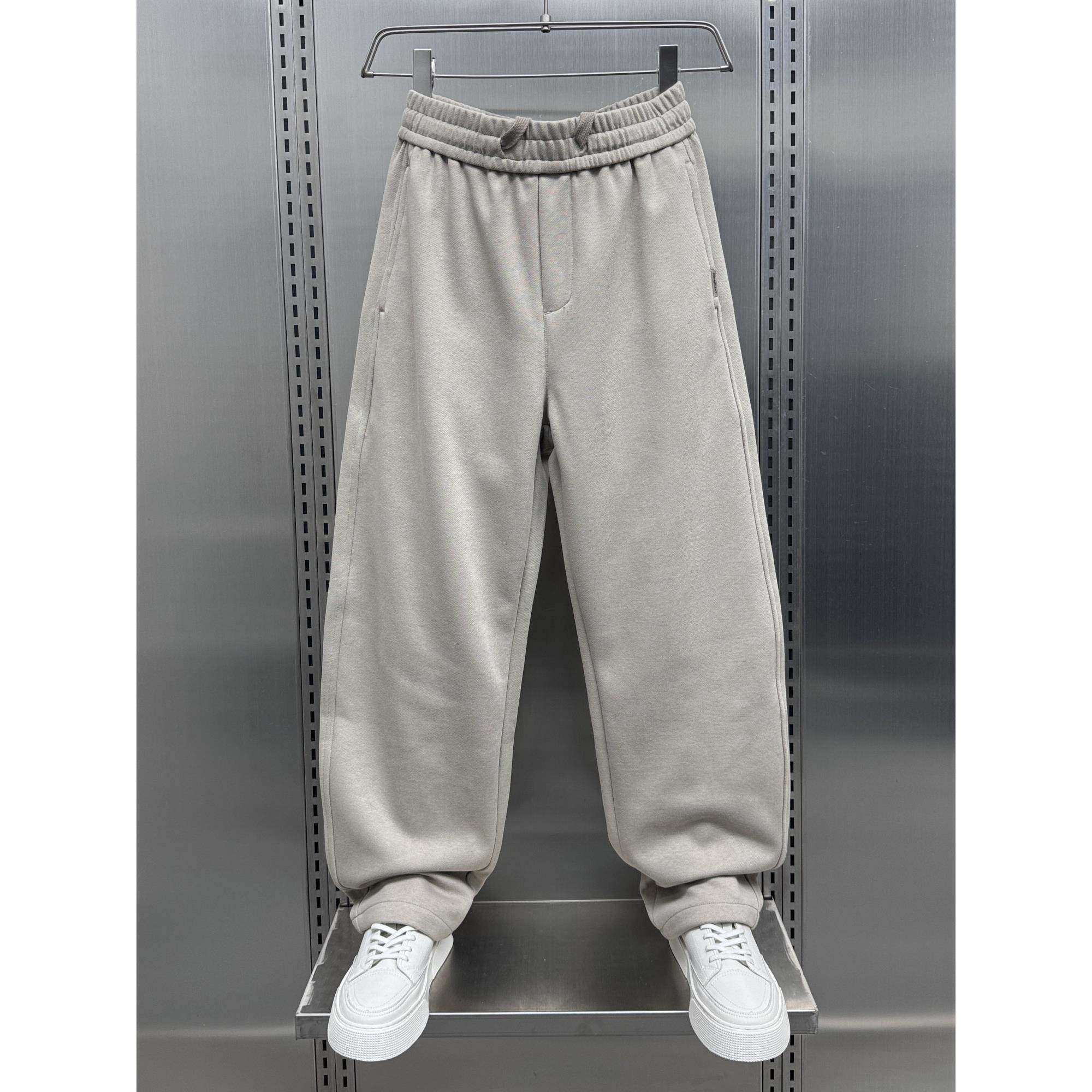 MAROLIO~重磅质感！2025秋冬新款痞帅弯刀裤男时尚宽松直筒运动裤,男装,大码下装,淘宝优惠券,粉丝福利购,淘宝优惠卷