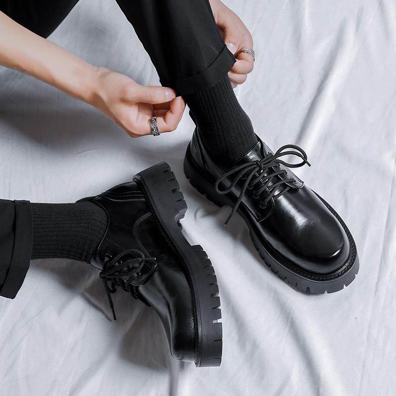 厚底德比皮鞋男士秋冬透气商务轻奢正装大头鞋休闲 结婚增高西装,流行男鞋,休闲皮鞋,淘宝优惠券,粉丝福利购,淘宝优惠卷