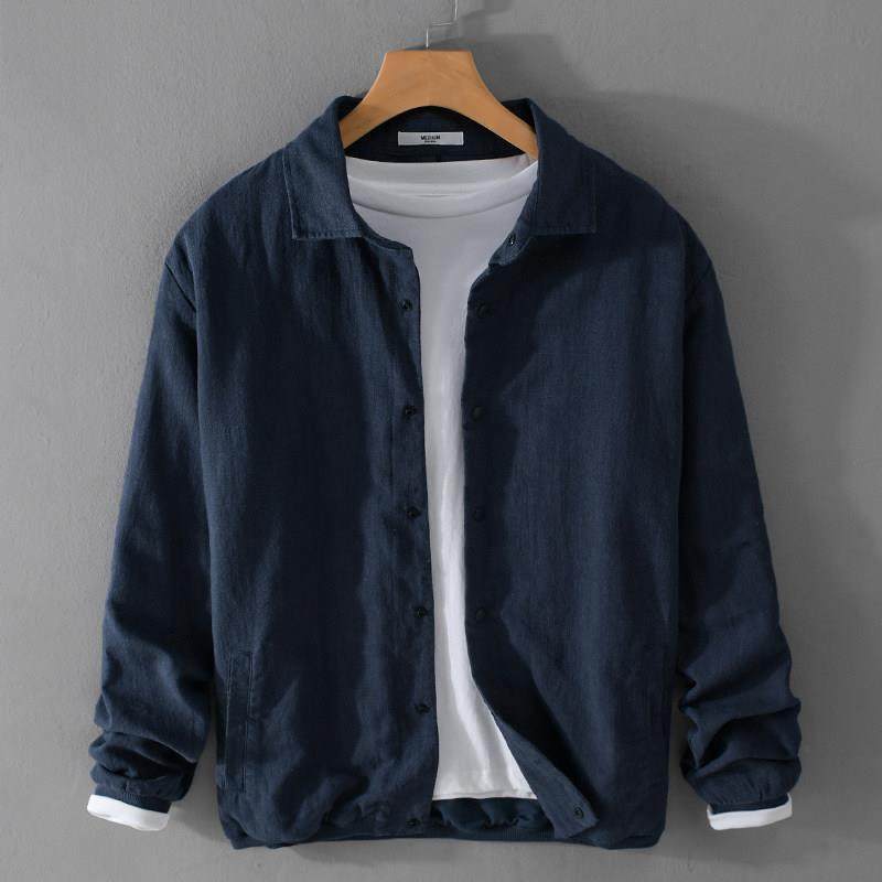 GM新潮~自在淡然~麻时光！亚麻衬衫外套男春覆古宽松简约棉麻夹克,男装,秀禾服,淘宝优惠券,粉丝福利购,淘宝优惠卷