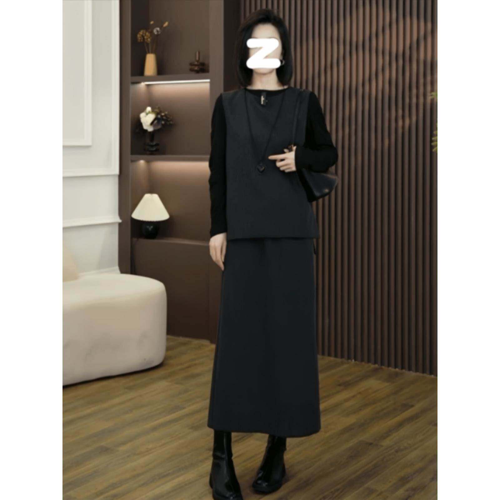 香港马甲显瘦半身裙三件套2025大码胖MM时尚气质高级感穿搭套装女,女装/女士精品,大码套装,淘宝优惠券,粉丝福利购,淘宝优惠卷