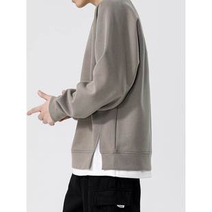 Bias春秋季 Neith 假两件套头衫 香港风格 宽松厚重 时尚 男士 品牌It