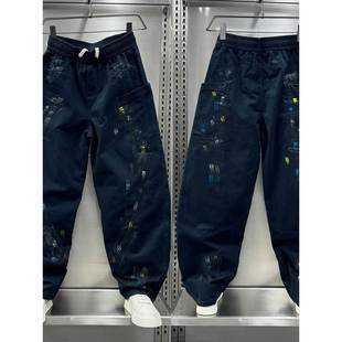 裤 高街泼墨工装 男士 秋季 Mostarsea 痞帅直筒宽松弯刀休闲裤 美式