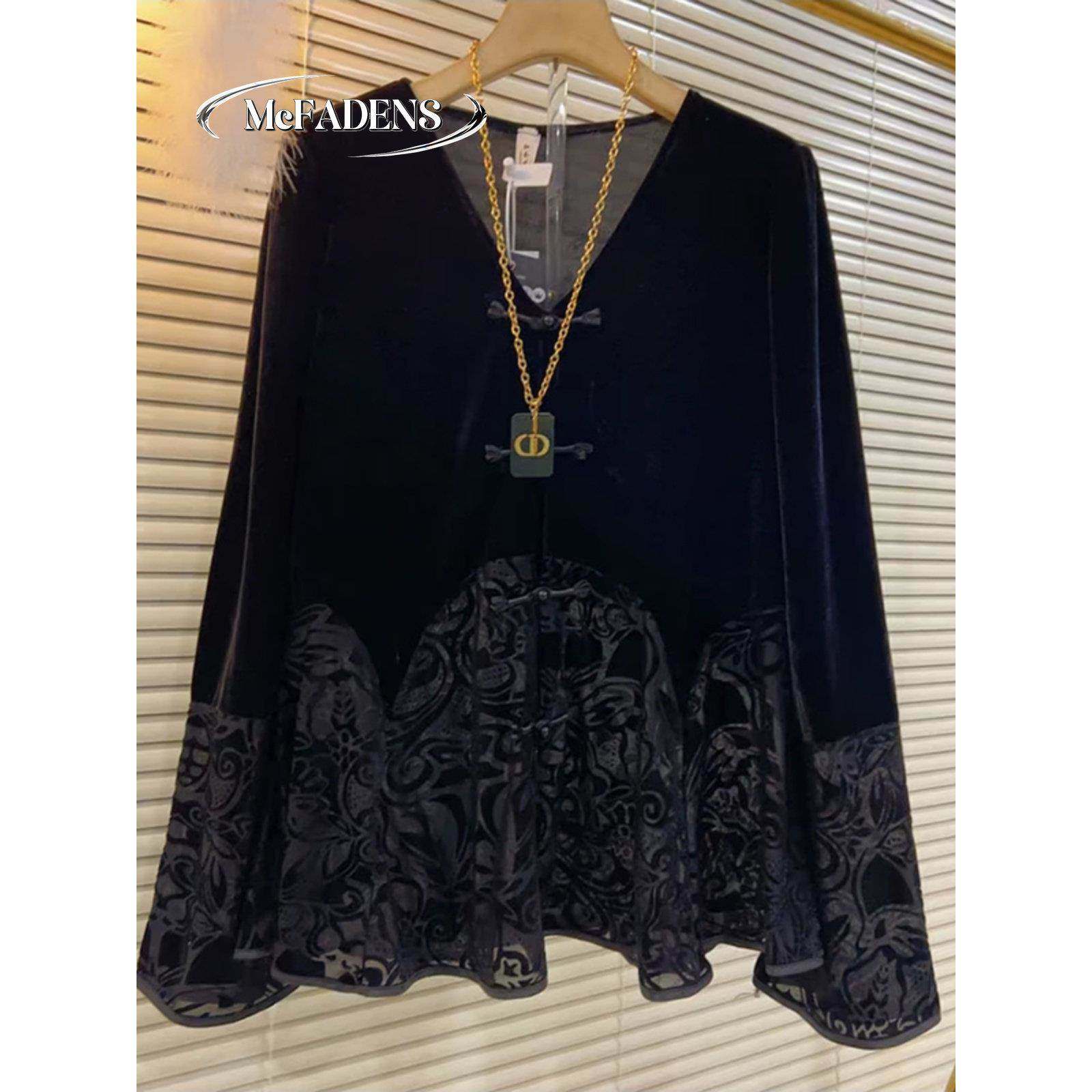 香港欧货时尚洋气减龄拼接丝绒打底衫新款胖妹妹大码女装上衣衬衫,女装/女士精品,大码内搭,淘宝优惠券,粉丝福利购,淘宝优惠卷