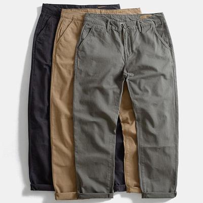 GM新潮 良品推荐~重磅纯棉工装裤直筒男士冬季加码宽松美式休闲裤