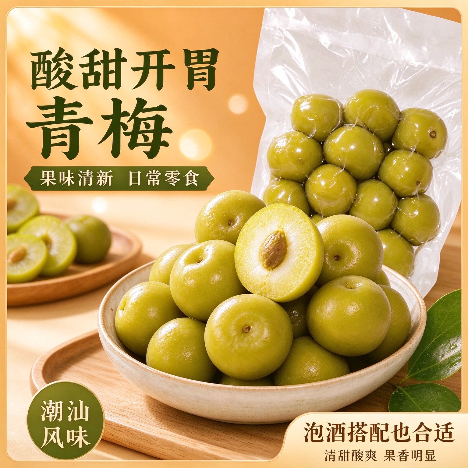 轻加工青梅鲜果泡酒半成品酿酒自酿零食冰糖腌制酸梅子生蜜饯解腻