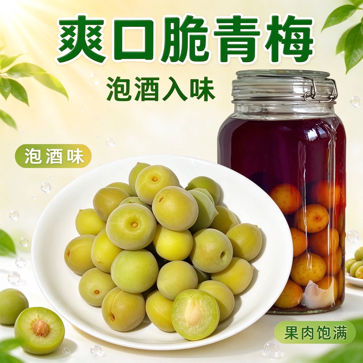 轻加工青梅鲜果泡酒半成品孕妇水果自酿冰糖腌制口感丰厚大果精选